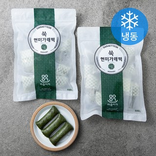 착한마을마음이가 쑥현미가래떡 (냉동), 500g, 1개입, 2개