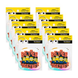 小小兵大貼紙6款套組, 混合顏色, 10套