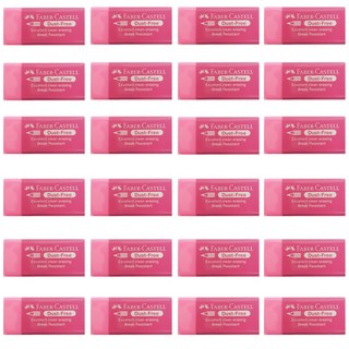 Faber Castell 無塵橡皮擦 187119, 粉彩粉紅色, 24個