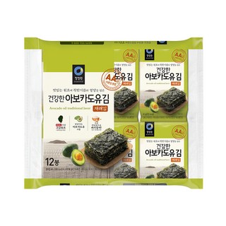 DAESANG 大象 酪梨油傳統海苔 12包入, 48g, 1袋
