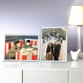 MISO eYe 金屬薄型相框 2入, 銀色, 2個