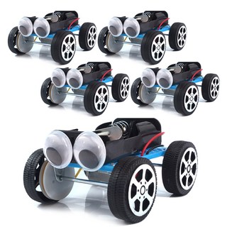 Teachers STEAM 科學教具 橡皮筋動力車 DIY製作套組 SC-20, 5套