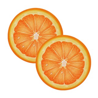 韓國 B&C Flying水果浮在水上的盤子 2入, 柳橙