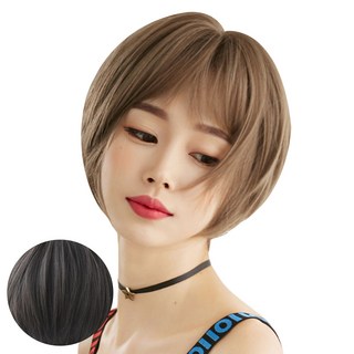 VV GABAL 女性短髮全頂假髮 迷你款, 1個, 自然黑