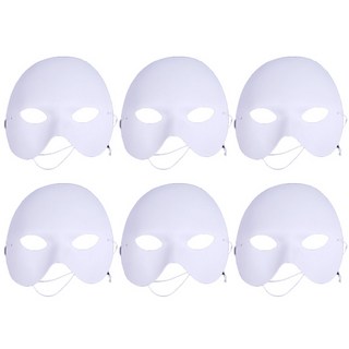 LivingDA 歌劇魅影面具, 白色, 6個