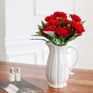 THE FLOWERMARKET 人造康乃馨花束 2入, 紅色