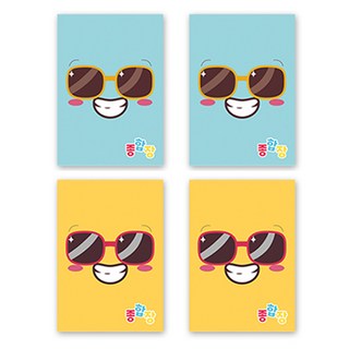 아트모아 뜯어쓰는 종합장 50매 2종 4p, 혼합색상, 1세트