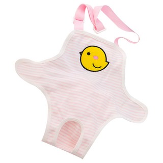 I Love Pet 條紋可愛貼片綁帶狗狗禮貌褲 粉紅小雞, 中型, 1入, 1個