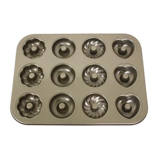 베이킹용 모양도넛팬 12구, 1개