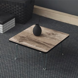 Joeunworld LPM 迷你桌 400 x 400 毫米, 深木色