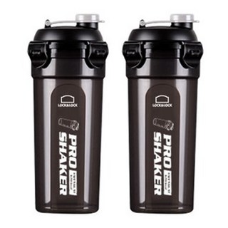 LocknLock Tritan Pro Shaker 2p, 黑色的, 690毫升, 2個
