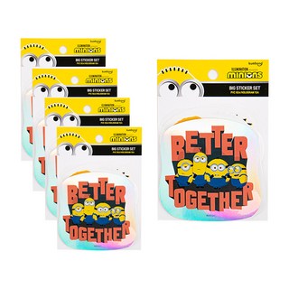 kumhong 小小兵大貼紙6種套組, 混色, 5套