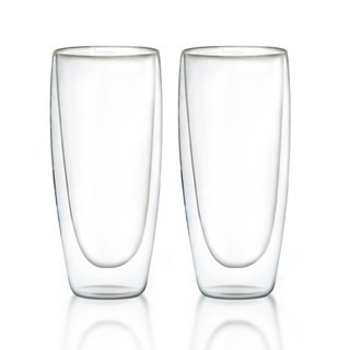 Teadoyo雙層玻璃杯 650ml, 透明, 2個