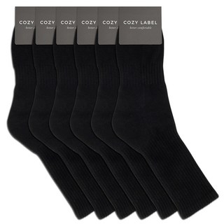 COZY LABEL 男士運動氣墊基本襪 6雙