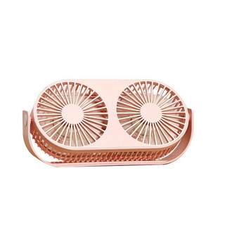 탁상형 듀얼 USB 선풍기 AQ-20, 핑크