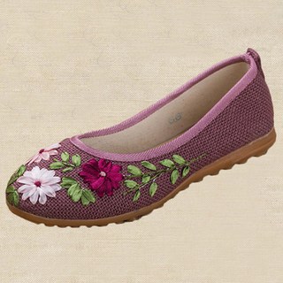ALLNINE 女款花卉刺繡韓服傳統鞋