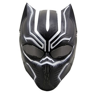 PARTY COSTUME 黑豹面具, 黑色, 1個