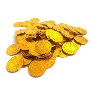 PARTY COSTUME 仿真金幣模型硬幣 100入, 金色