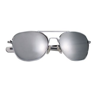 ROTHCO 仿製美軍飛行員太陽鏡, 鏡框(銀色)+鏡片(反光鏡面)