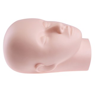 Lash TV多功能美容練習用閉眼人體模型頭, 單色, 1個