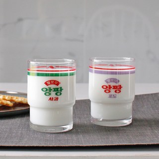 Seoul Milk 首爾牛奶 孩童牛奶杯 260ml, 蘋果+葡萄, 2個