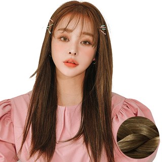 GabalNara 女士真髮輕薄12片式貼膚直髮DIY接髮片 50cm, 1個, 金髮棕色