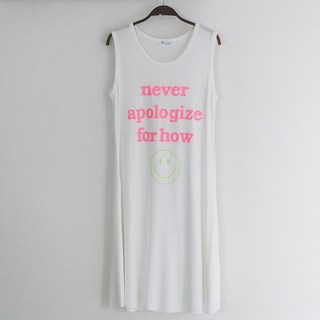 GLAM GONGGAM 螢光印字吊帶睡裙