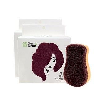 潔淨亮白 銅奈米巧克力花生菜瓜布, 5入, 2個