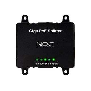 NEXT Gigabit PoE分離器 資料傳輸設備, NEXT-POE19ST, 1個