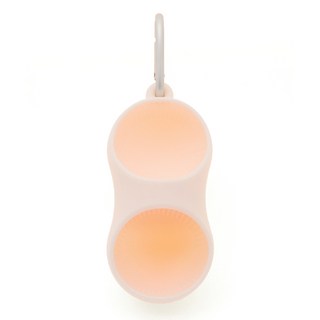 도트 실리콘 볼주머니, 베이지, 1개