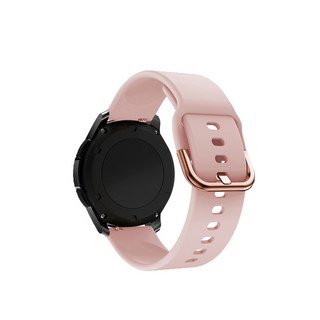 아이엠판다 갤럭시워치 스트랩 20mm 솔리드 실리콘 밴드, 인디핑크