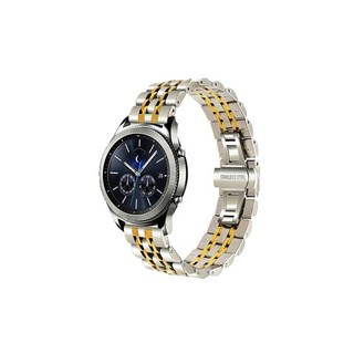 아이엠판다 갤럭시 액티브 1/2/워치3/워치4/워치4클래식 20mm 프리미엄 메탈 스트랩 (40/41/42mm 호환 가능), 골드, 1개