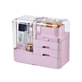 Ovelly One Pure 寬型化妝品收納盒, 粉紅色, 1個