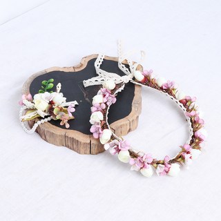 花環+手鍊套組, 紫色的