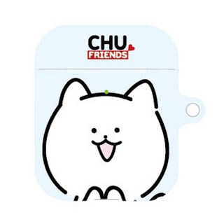 프루그나 디자인 츄프렌즈 클러즈업 에어팟 케이스, 고양이츄