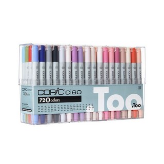 COPiC 酷筆客 Ciao 雙頭彩色麥克筆 B, 72色, 1套