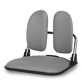 折疊和室移動雙背網布椅 DB-3500, 灰色