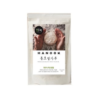 HANOOK 全黑麥粉, 1公斤, 1個