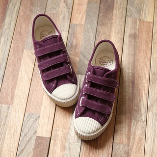 DAILYSHOE 女款魔鬼氈餅乾帆布鞋 AT4656