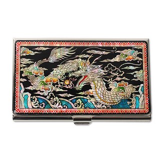 螺鈿漆器名片盒, 單龍, 1個