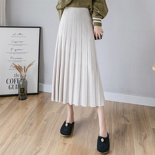 POPLARNC Jeuno 中長百褶針織裙