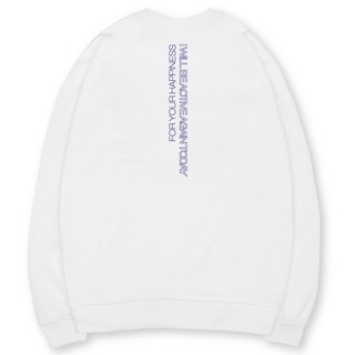 VENHIT Today字母寬鬆棉質雙面布大學T