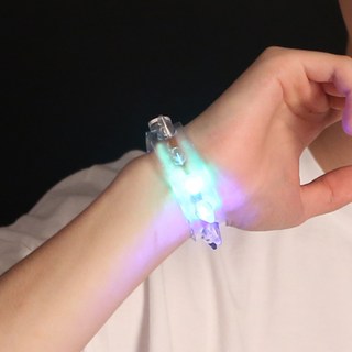 PARTYHAE LED發光嘻哈手環, 隨機出貨, 5個