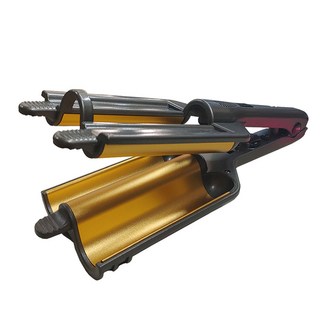 CNS WORLD 溫控三管波浪造型夾, 單品, 混色