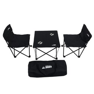 BANFF 舒適露營家具 4件套, 黑色 (CC077)
