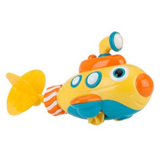 絎縫嬰兒沐浴潛水艇玩具, 黃色