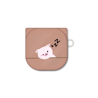 프루그나 디자인 쿨쿨애니멀 갤럭시 버즈 프로 라이브 / 버즈2 케이스, 쿨쿨피그