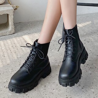 RABLE 女款綁帶拉鍊中筒靴 5cm