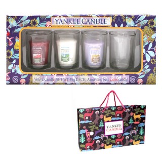YANKEE CANDLE 香氛蠟燭禮物組, Black Cherry+Clean Cotton+Lemon Lavender, 1組
