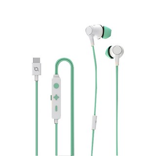 COX Type-C 電競有線耳機, CGR100ANC, 薄荷白